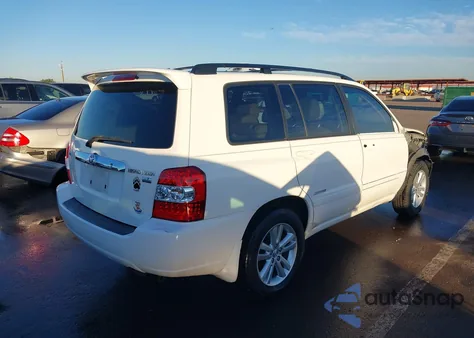 2006 Toyota Highlander Hybrid Limited V6 z USA, uszkodzony, nr VIN JTEDW21A460011686